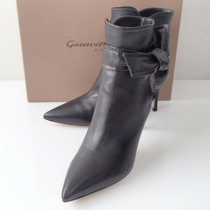 楽天市場】【Gianvito Rossiジャンヴィトロッシ】 レザーリボン 