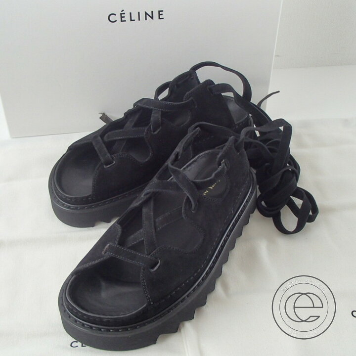 楽天市場】【CELINEセリーヌ】 GHILLIEギリー レースアップサンダル35  
