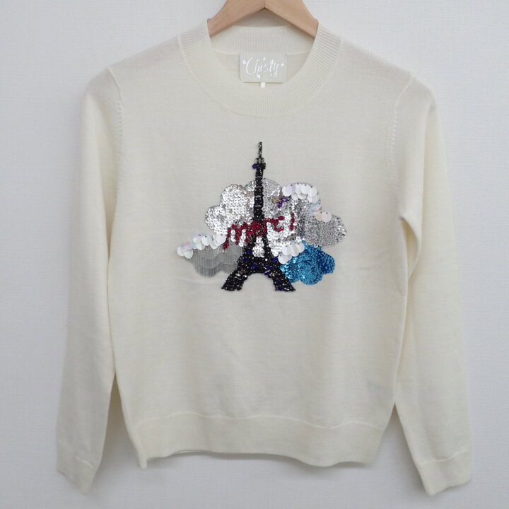 楽天市場】Chesty【チェスティ】 11W112 エッフェル塔スパンコール刺繍 