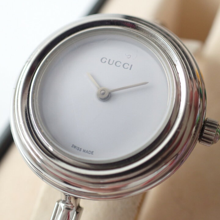 楽天市場】【GUCCIグッチ】11/12.2L チェンジベゼル シルバー バングル  