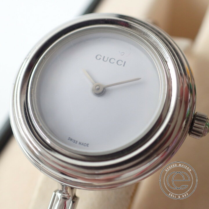 楽天市場】【GUCCIグッチ】11/12.2L チェンジベゼル シルバー バングル  