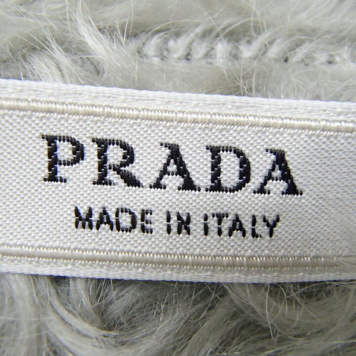 PRADA しみ込ま プラダ モヘアファー付きショートコート