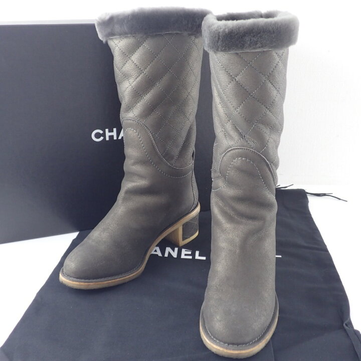 楽天市場】CHANEL【シャネル】 マトラッセステッチムートンロング 