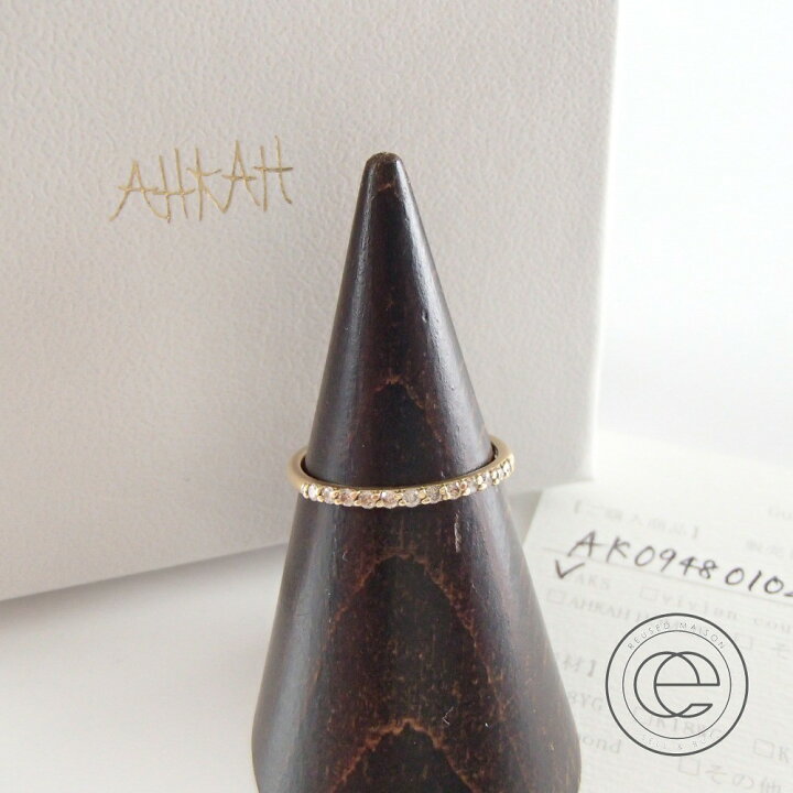 楽天市場】【AHKAHアーカー】 AK0948010200 K18YG/ダイヤモンド0.12ct 