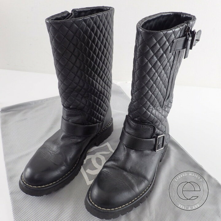 楽天市場】CHANEL【シャネル】 黒 サイドココマーク マトラッセ 