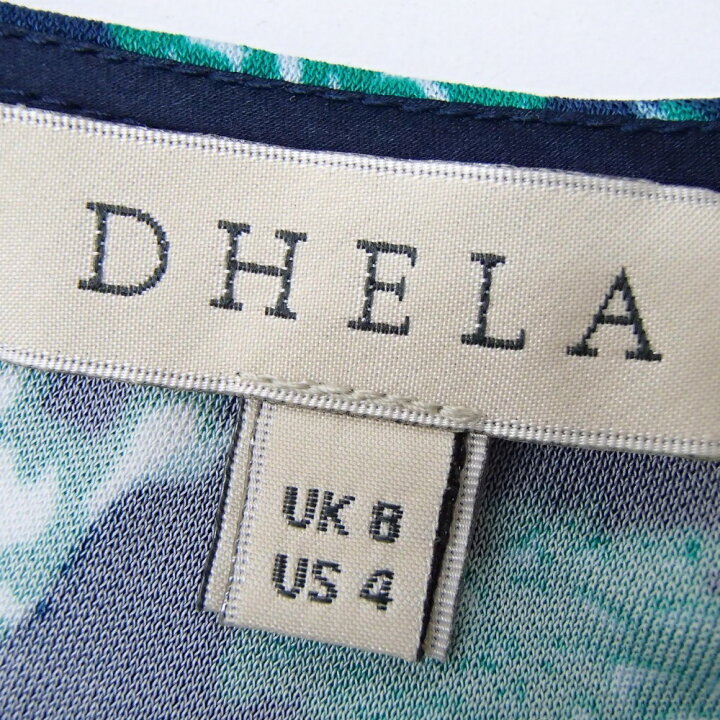 楽天市場】DHELA【デラ】 国内正規品 総柄ノースリーブドレス 