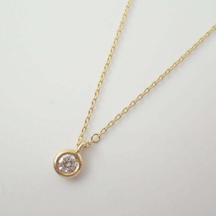 楽天市場】【humハム】 ku-N5m KUMO K18/ダイヤモンド0.10ct 一粒  