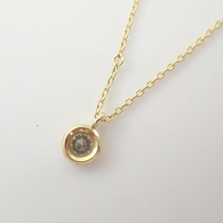 楽天市場】【humハム】 ku-N5m KUMO K18/ダイヤモンド0.10ct 一粒 