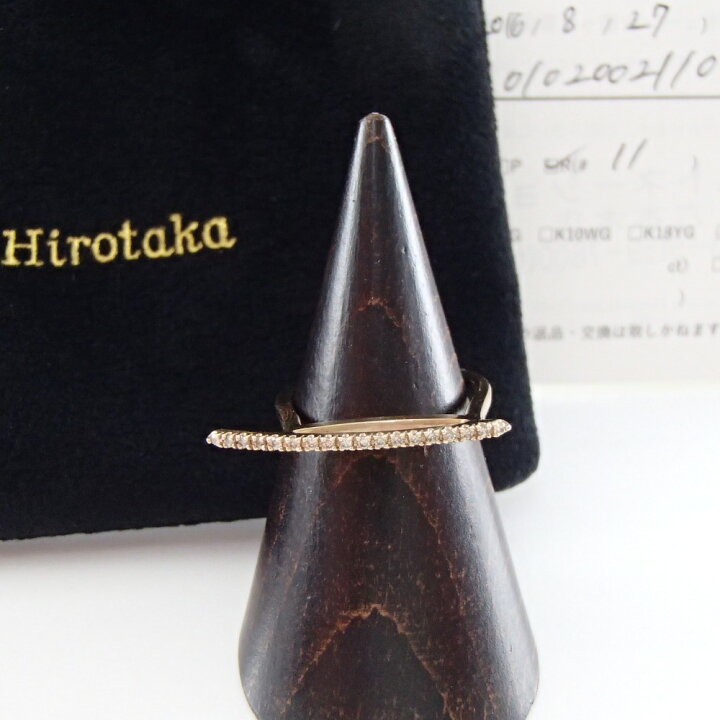 楽天市場】【hirotakaヒロタカ】 K10YG/ダイヤモンド0.09ct Diamond 