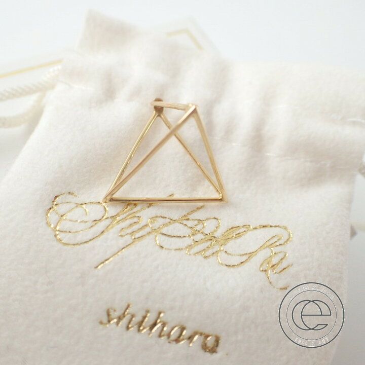 楽天市場】【shiharaシハラ】K18YG Triangle Pierce 20トライアングル 