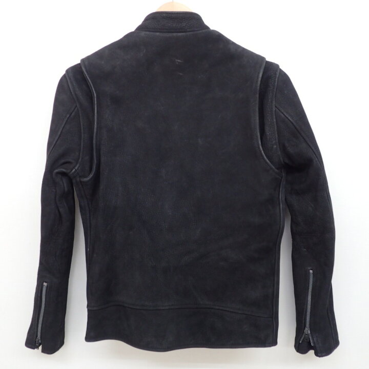 楽天市場】PARANOID 【パラノイド】 黒 カーフレザー ライダース  