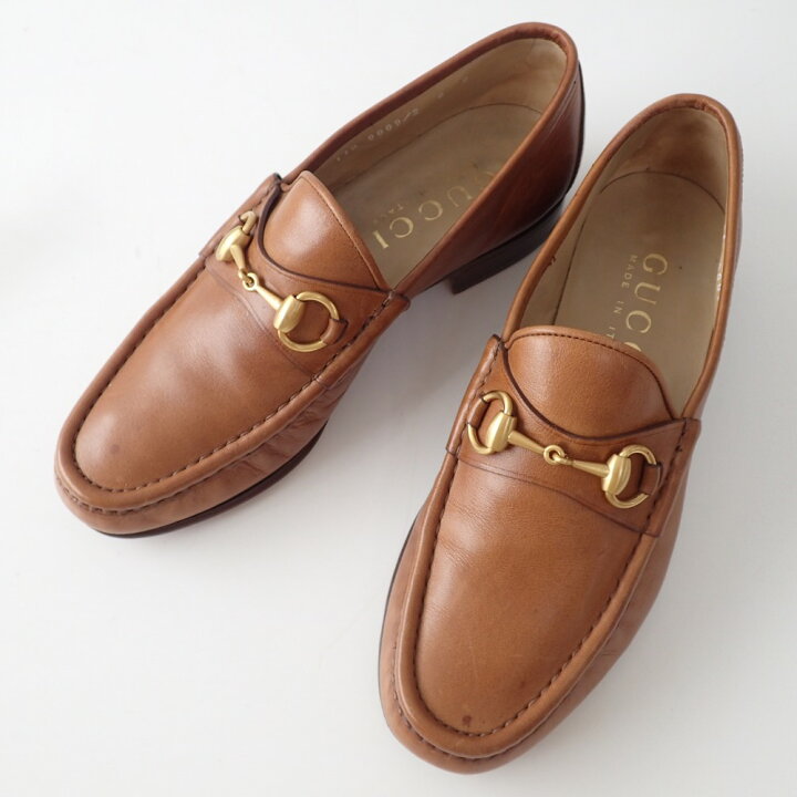 楽天市場】GUCCI【グッチ】110 0009/2 ホースビットローファー 6D 