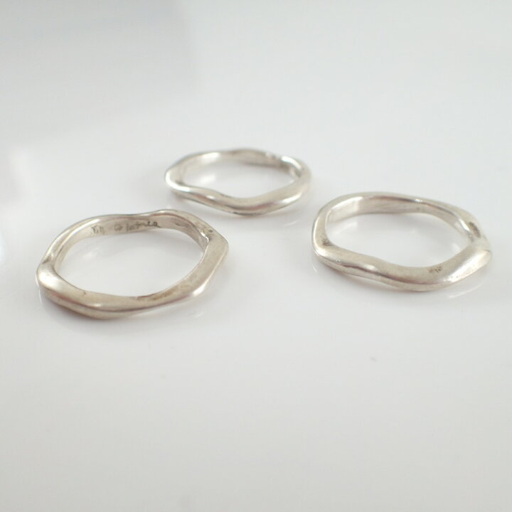 楽天市場】JILL PLATNER【ジルプラットナー】Wavy Stack Ring 3連 