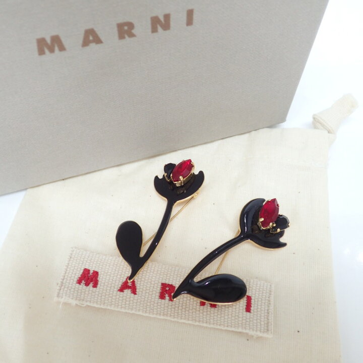 楽天市場】【MARNIマルニ】フラワーモチーフ ブローチ 2点セット 