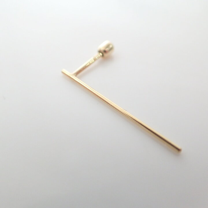 楽天市場】【shiharaシハラ】 post pierce 0102 K18YG ポストピアス 