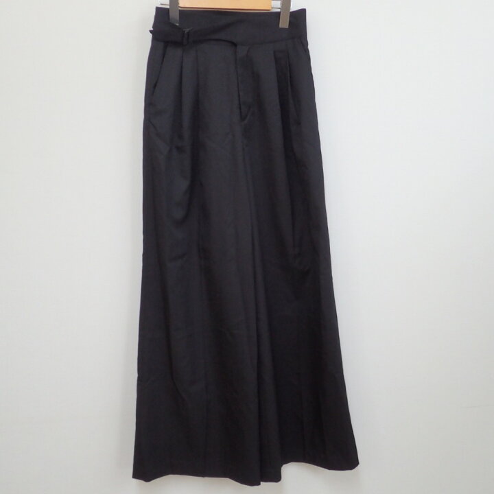 楽天市場】【HYKEハイク】 ベルト付き ウール 2タックワイドパンツ2  