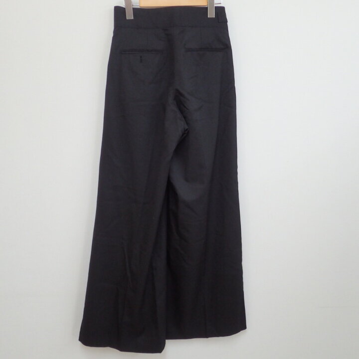 楽天市場】【HYKEハイク】 ベルト付き ウール 2タックワイドパンツ2  