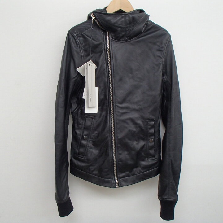 楽天市場】Rick Owens【リックオウエンス】 国内正規☆定価25万8300円 BULLET ラムレザー 袖口リブ フードジップジャケット46  ブラック メンズ 【中古】 : ブランドリサイクル エコスタイル
