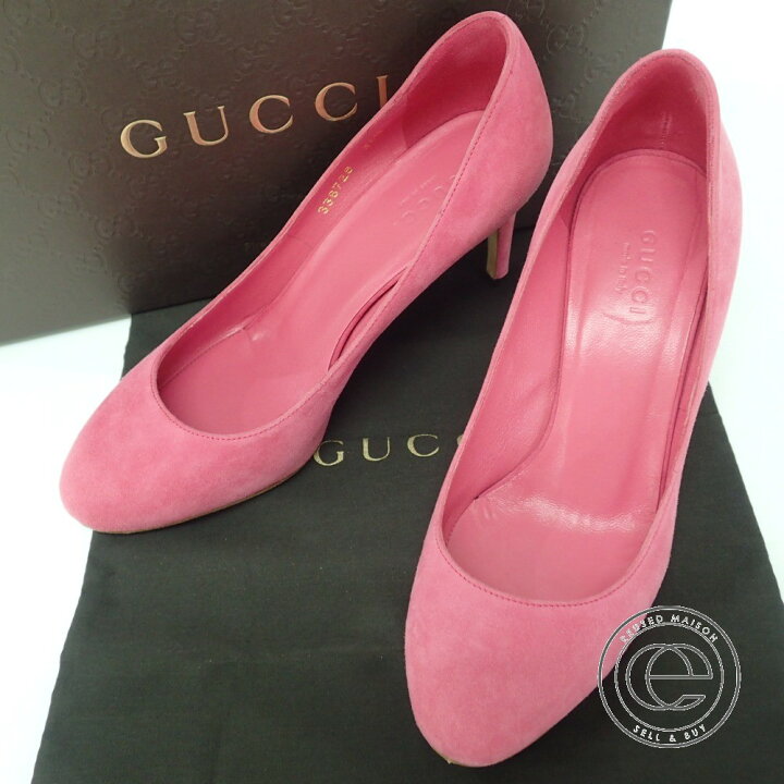 楽天市場】GUCCI【グッチ】338726 スエードヒールパンプス 34 1/2 