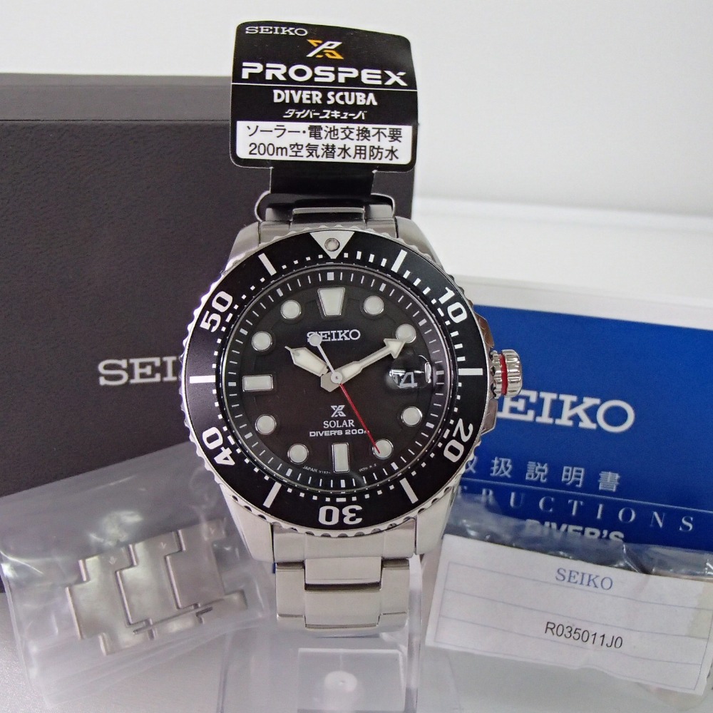 SEIKO【セイコー】 PROSPEXプロスペックス SBDJ017 ダイバースキューバ ソーラー 腕時計 ステンレススチール メンズ 【中古】 |  ブランドリサイクル　エコスタイル