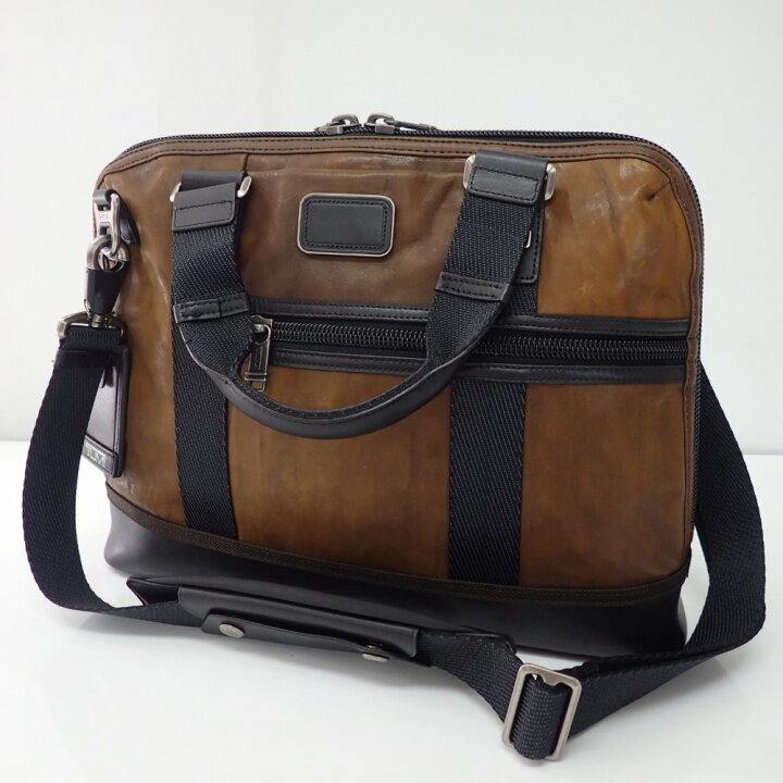 楽天市場】TUMI【トゥミ】92610DB2 EARLE COMPACT LEATHER BRIEF ALPHA 