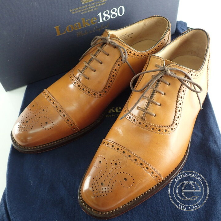 楽天市場】Loake【ローク】 Strand Brown パンチドキャップトゥ 