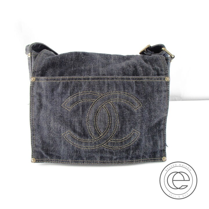 楽天市場】CHANEL シャネル 10番台 ココマーク刺繍入り デニム 