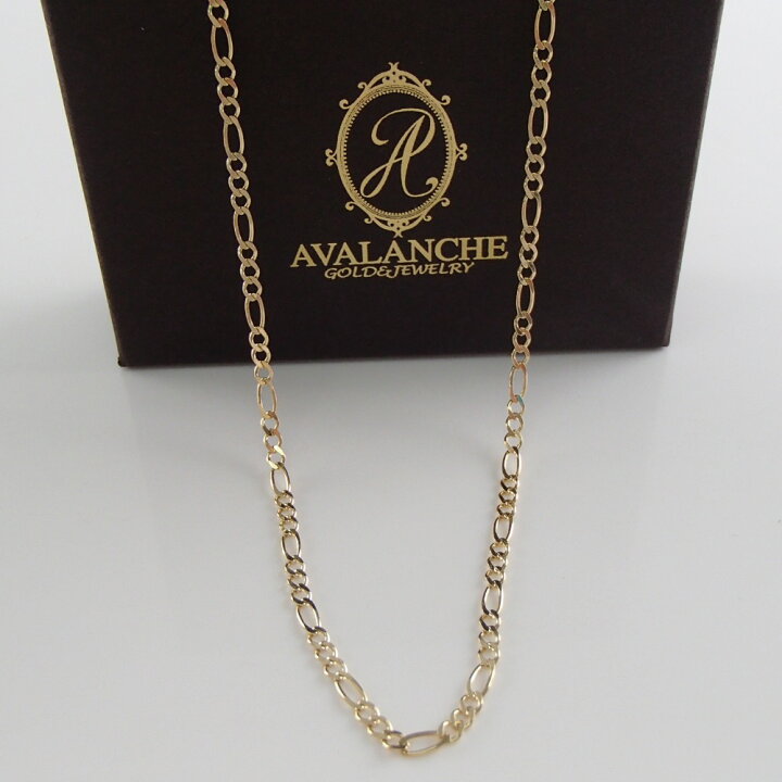楽天市場】AVALANCHE アヴァランチ 10K フィガロ ネックレス 51cm  