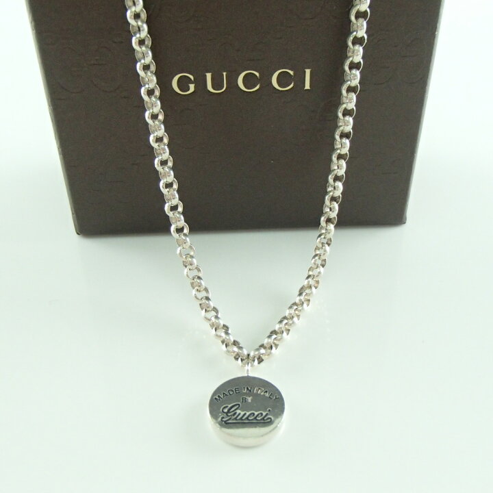 楽天市場】GUCCI グッチ 6826E 6969 シルバーコイン ネックレス 【中古 
