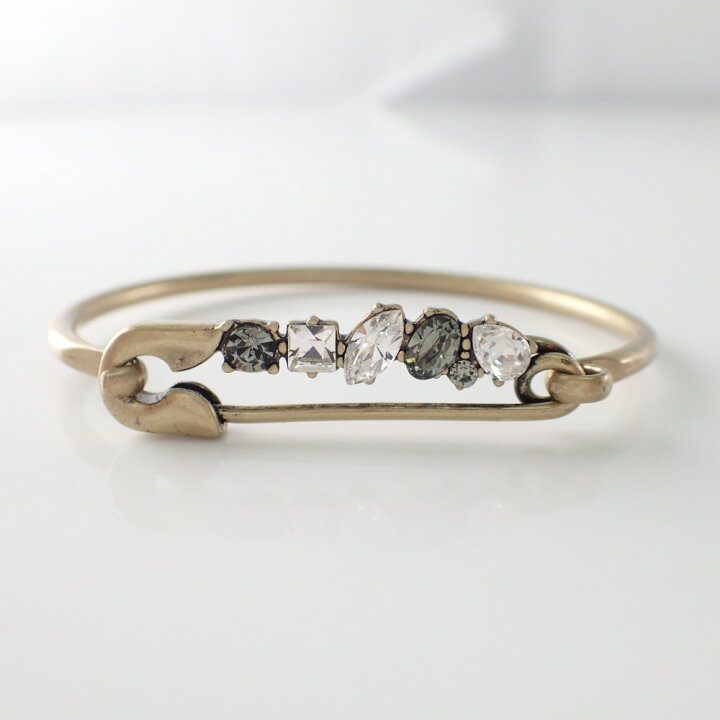 楽天市場】MARC JACOBS マークジェイコブス Strass Safety Pin Cuff 