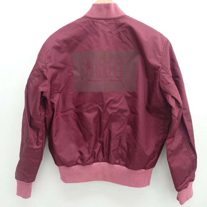 楽天市場】PIGALLE ピガール バックブランドロゴプリント MA-1 