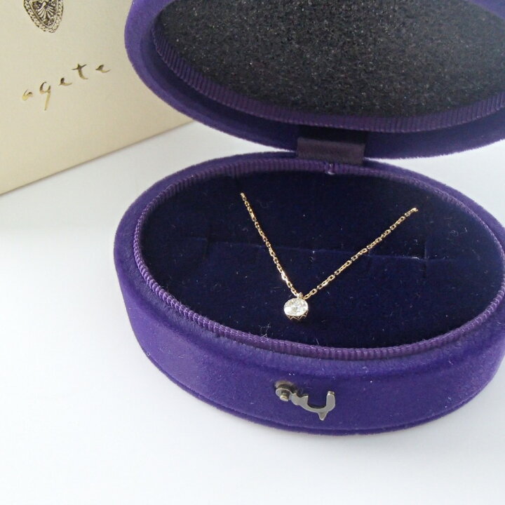 楽天市場】ageteアガット K18 ダイヤモンド0.2ct ミステリー  