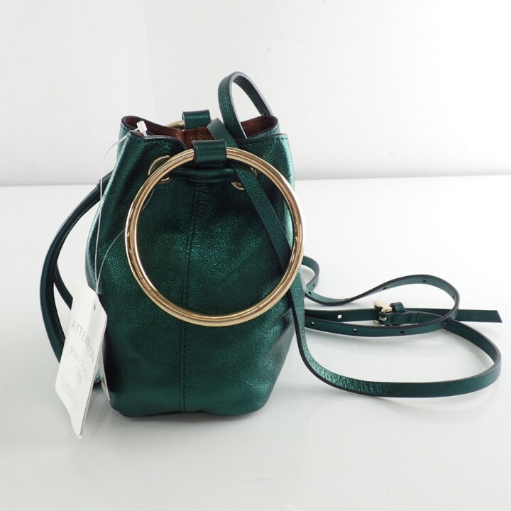 楽天市場】MAISON BOINET メゾンボワネ リングハンドル メタリック巾着 