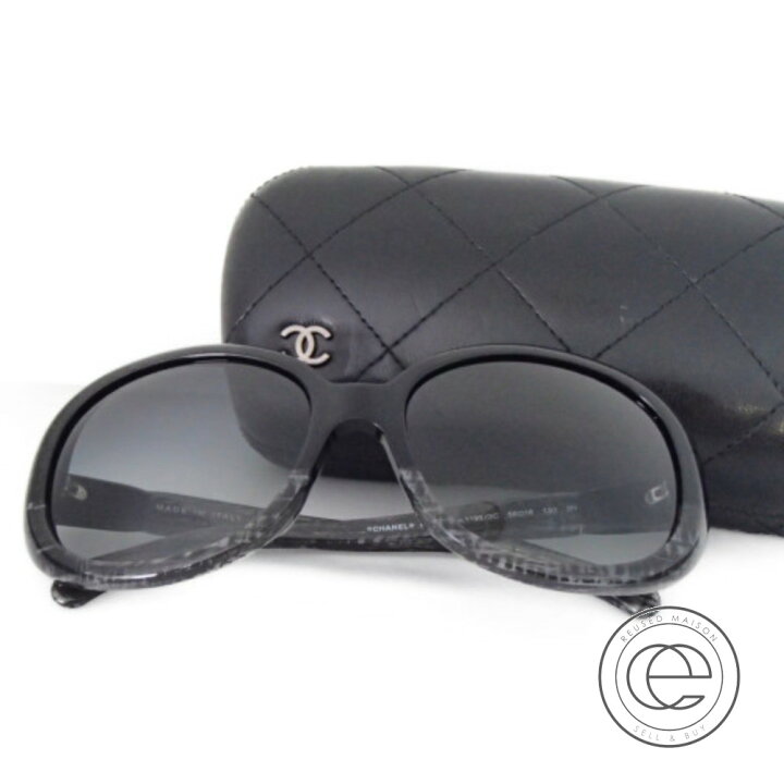 楽天市場】CHANEL シャネル 5176-A ココマーク 柄入りバイカラー 