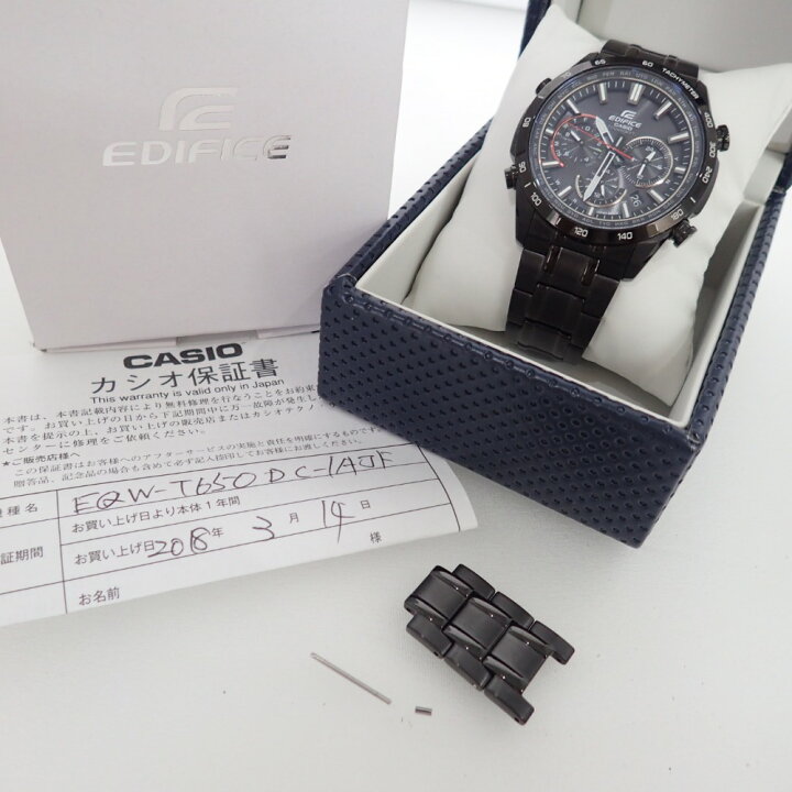 楽天市場】CASIO カシオ EQW-T650DC-1AJF EDIFICEエディフィス 電波 