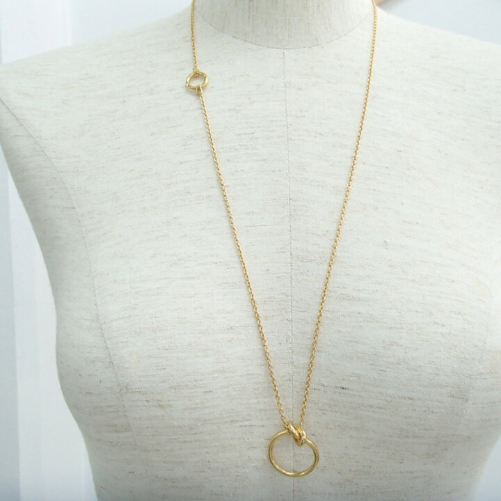 楽天市場】CELINEセリーヌ 46H84 6BRA 35OR KNOT NECKLACE ノット 