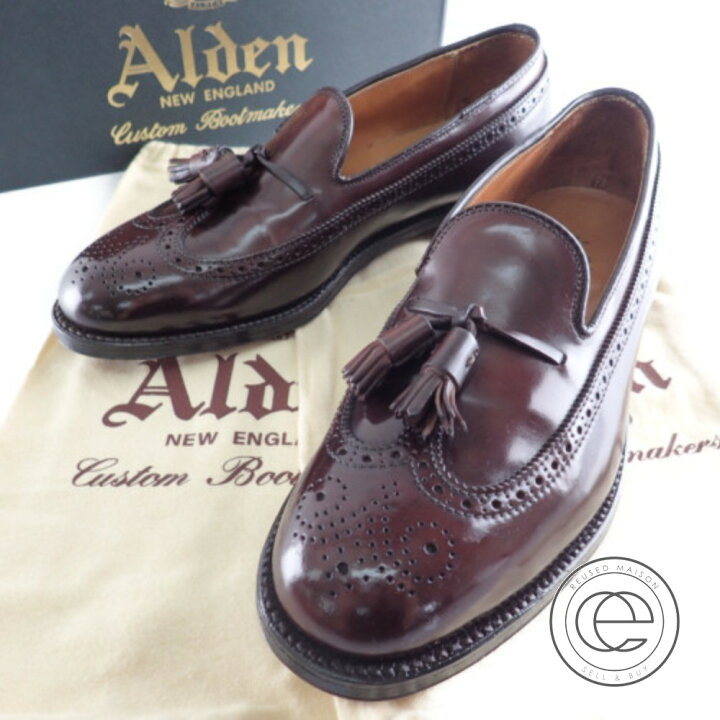 楽天市場】Alden オールデン 39018 ロングウイング タッセルローファー 