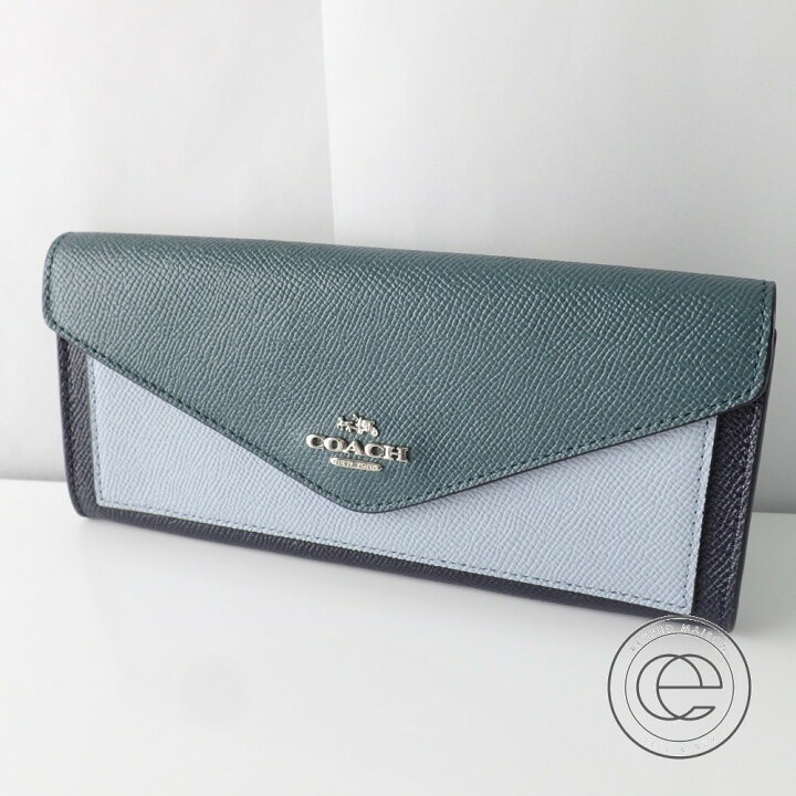 楽天市場】COACH コーチ 12122 ソフト ウォレット カラーブロック 
