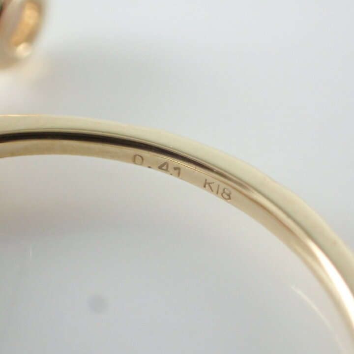 楽天市場】ageteアガット K18 ダイヤ0.41ct 7Pラフダイヤモンド 
