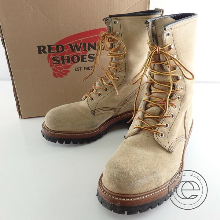楽天市場】RED WING レッドウィング 8211 ロガーブーツ 26 ベージュ 