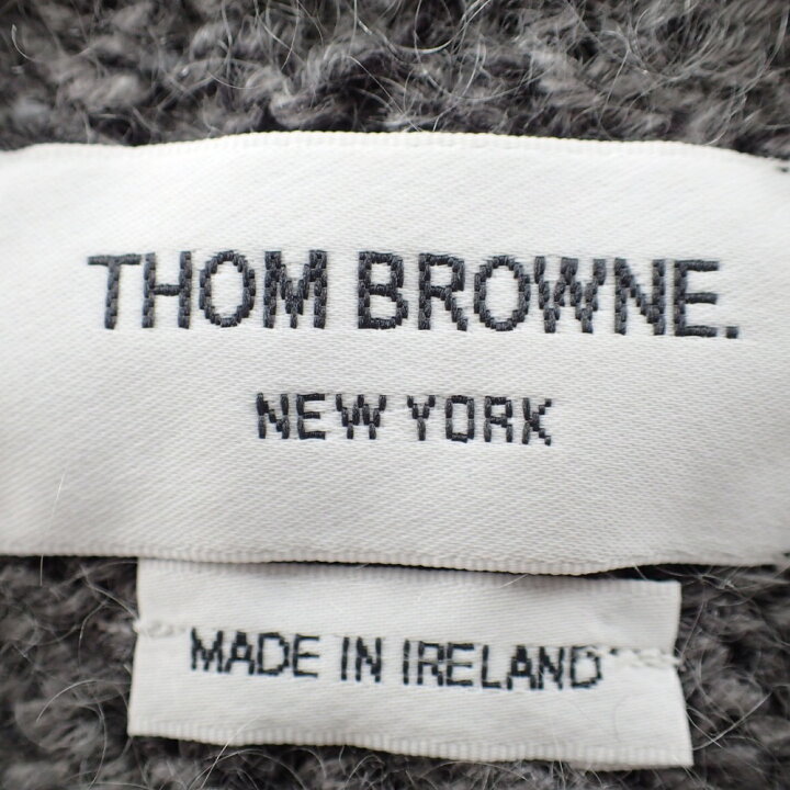 楽天市場】THOM BROWNEトムブラウン ケーブルニット ロングマフラー 