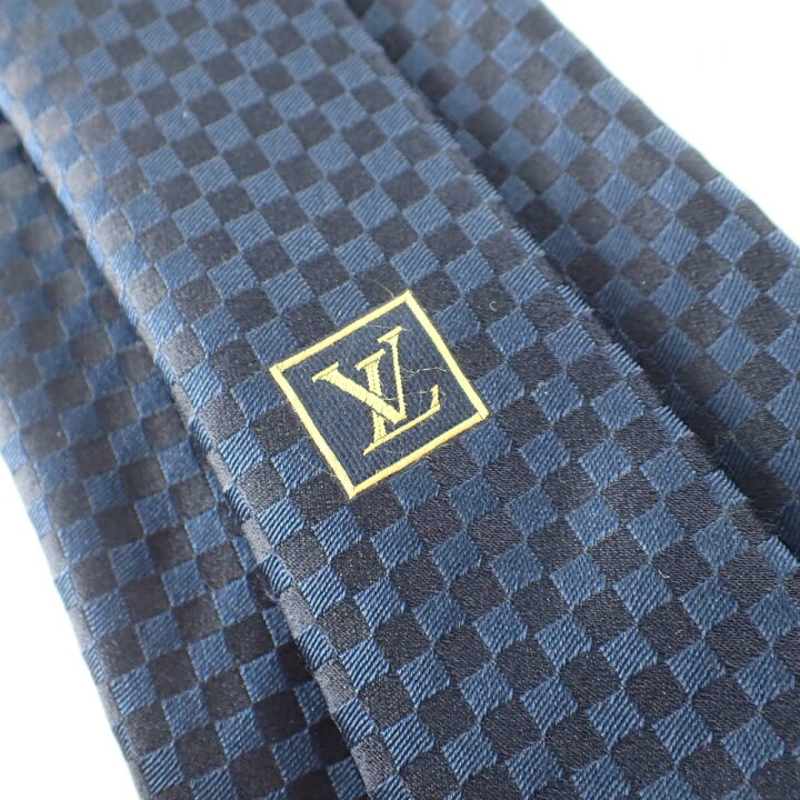 楽天市場】LOUIS VUITTON ルイ・ヴィトン ダミエ シルク ネクタイ 