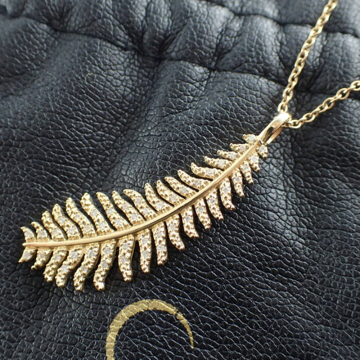 楽天市場】MIZUKI ミズキ K14YG ダイヤ フェザー ネックレス イエロー  