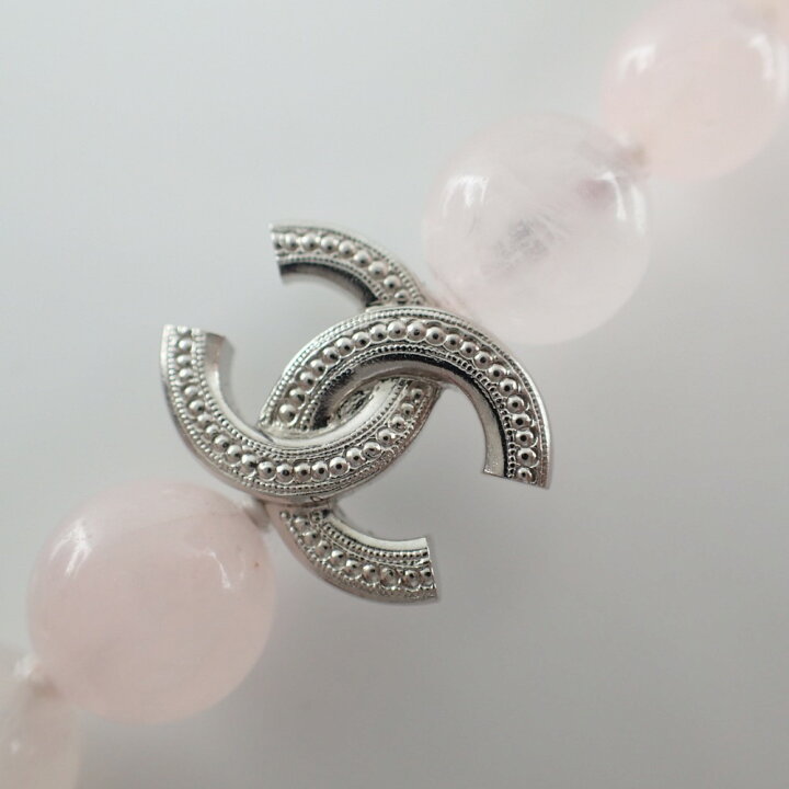 楽天市場】CHANEL シャネル 15S ラインストーン CC ココマーク ローズ 