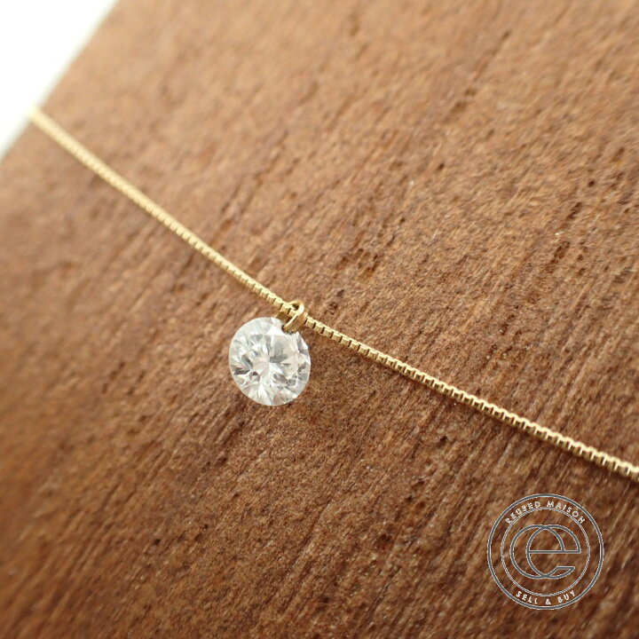 楽天市場】himieヒーミー K18 1Pダイヤ 0.28ct レーザーホール 