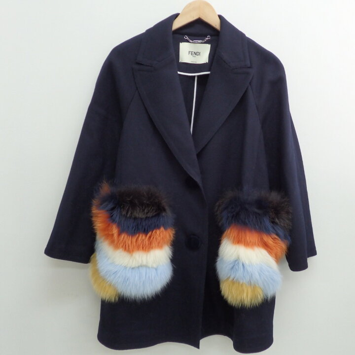 楽天市場】FENDI フェンディ 【国内正規☆16年製】カシミヤ混ウール 