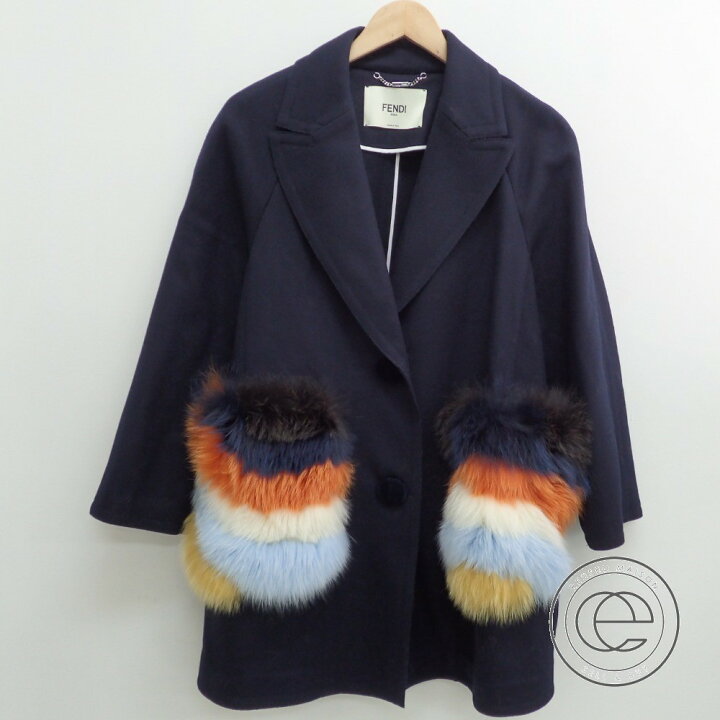 楽天市場】FENDI フェンディ 【国内正規☆16年製】カシミヤ混ウール 