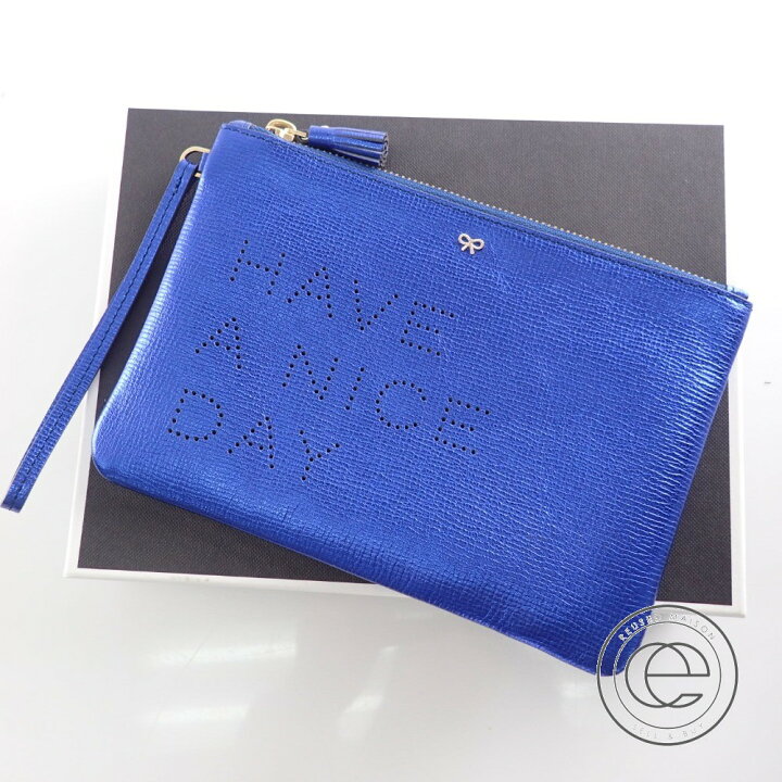 楽天市場】Anya Hindmarch アニヤ・ハインドマーチ ZIP TOP POUCH HAVE  