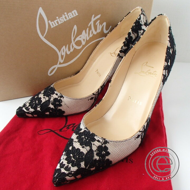 Christian Louboutinクリスチャンルブタンレースパンプス37