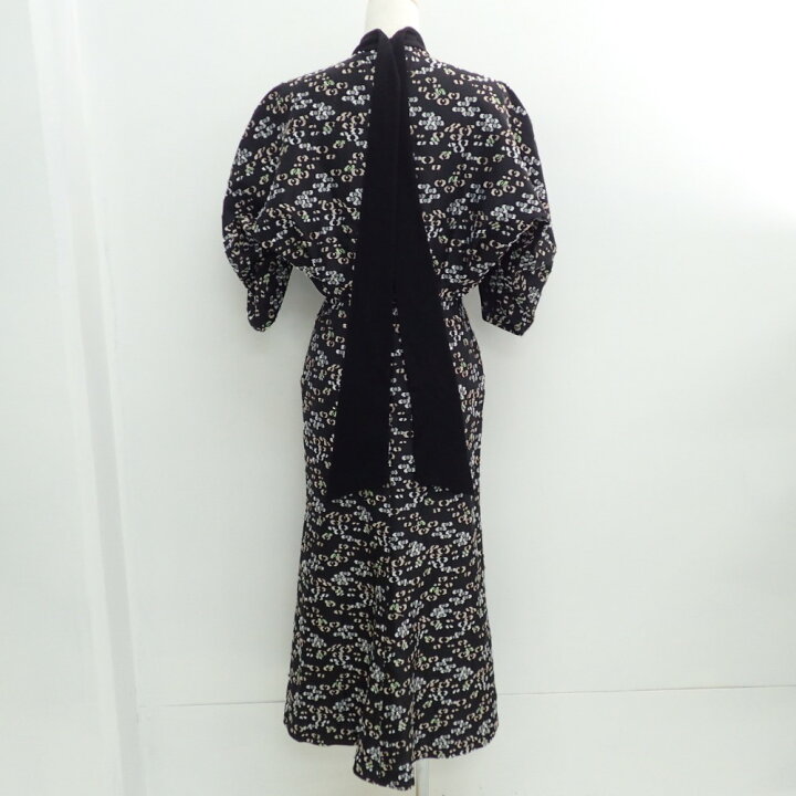 楽天市場】mameマメ 18AW-DR056 チョーカー風ネック 総柄ドレス  
